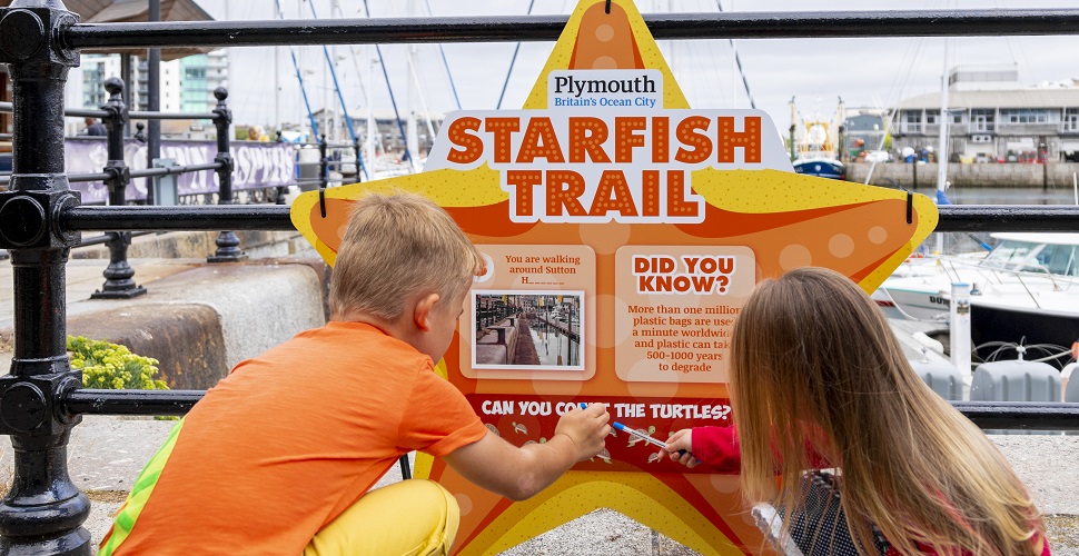Follow Stella the starfish for family fun in Sutton Harbour!